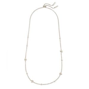 Kendra Scott Adjustable Presleigh Necklace in Sterling Silver